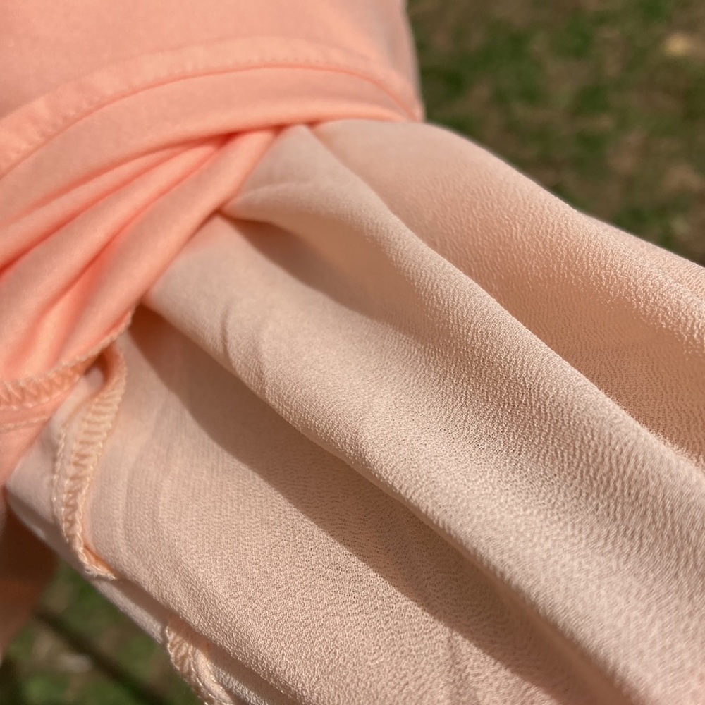 Gianni Bini carwash fringe peachy keen adjustable strap lined dress NWT sz M - Picture 7 of 7